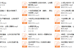 情场制胜（男人心）16课