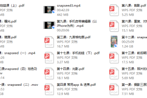 snapseed 手机摄影后期私教班内部课件