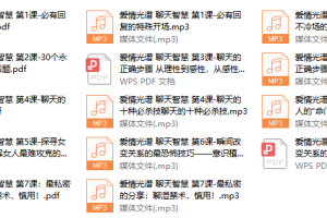2018年爱情光谱《智慧聊天》