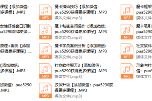 魔卡北京面授课录音