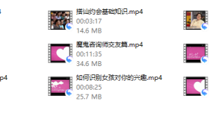 魔鬼搭讪约会学视频