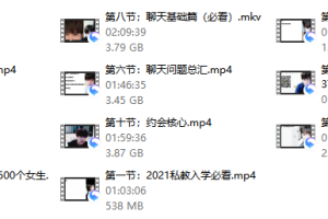 2021梵公子私教内部课