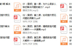 晚晴《解决问题“高手”训练营》（完结）