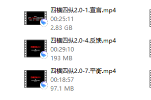 《四横四纵2.0》