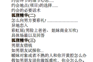 《狐狸精炼修手册Ⅰ》