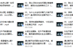 爱上情感：超级聊天库（通过聊天，也可以轻易吸引女生）