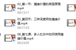 方赏《情绪价值入门课》