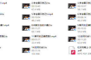 社交攻略（上）配套视频