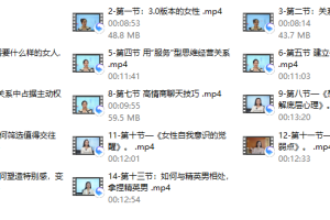 唐唐姐 《精英关系》高阶女性进阶课程