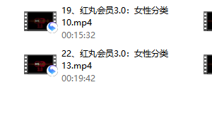 红丸3.0之女性分类